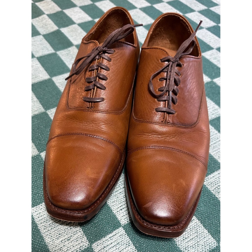 Thursday Boot Co The Executive Cap Toe Dress Shoes Brown Leather Mens Size 10.5